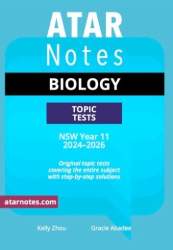 ATAR Notes Topic Tests: HSC Biology Year 11 (2024-2026)