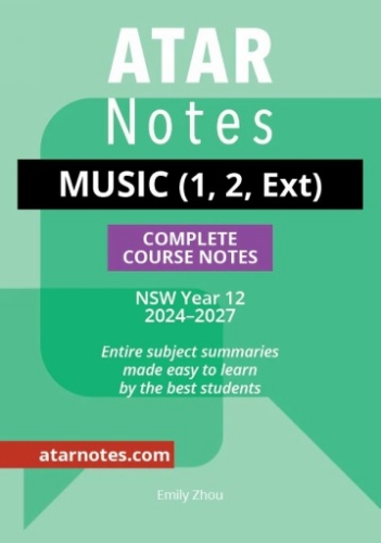 ATAR Notes: HSC Yr 12 Music (1, 2, & Ext) Comp Course Notes