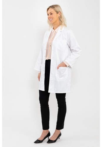 Laboratory Coat White Light Weight Polyviscose - 117cm Chest